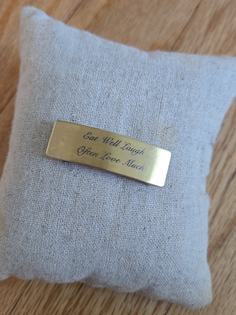 KEEP Collective Gold Inspirational Engraved Bracelet Plaque